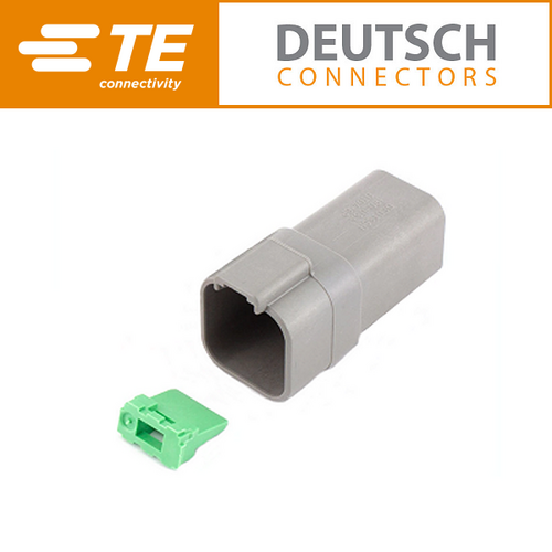 DT04-6P 6 Way Receptacle & Green Wedge