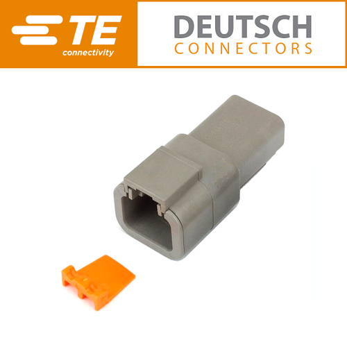 DTP04-2P 2 Way Receptacle & Orange Wedge