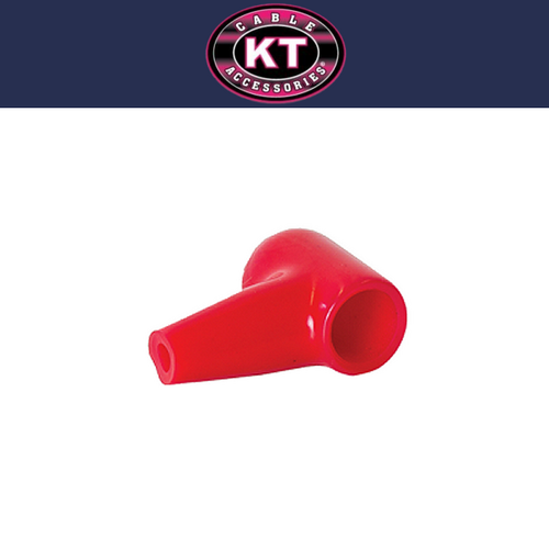 Ring Terminal Cover Post Ht≤33mm Cable 12mmØ Red