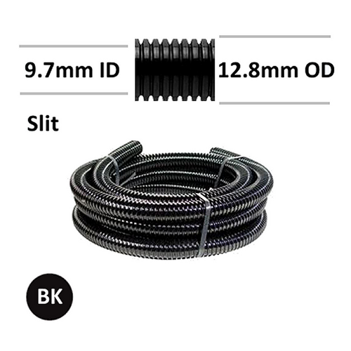 Corrugated Polypropylene 10mm ID With Slit 10m Pk