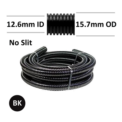 Corrugated Polypropylene 13mm ID No Slit 10m Pk